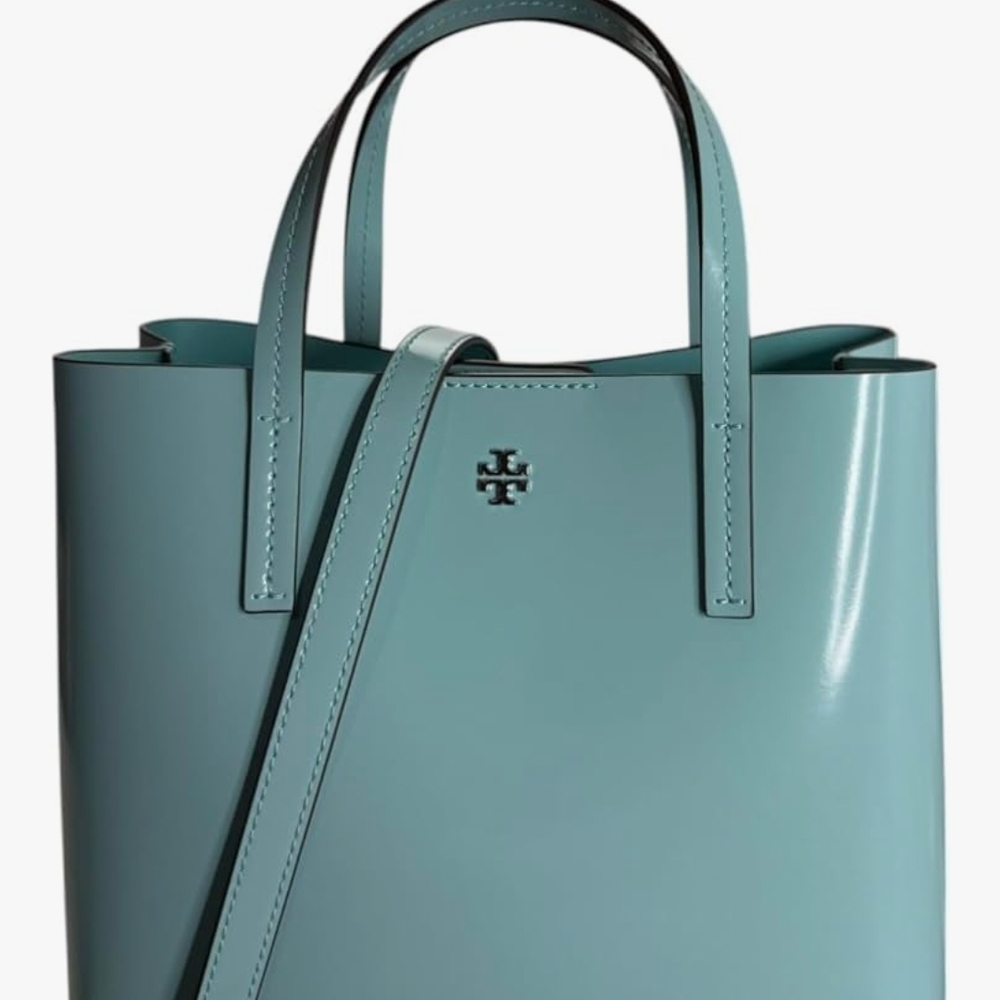 New With Tag Tory Burch Teal Leather Tote